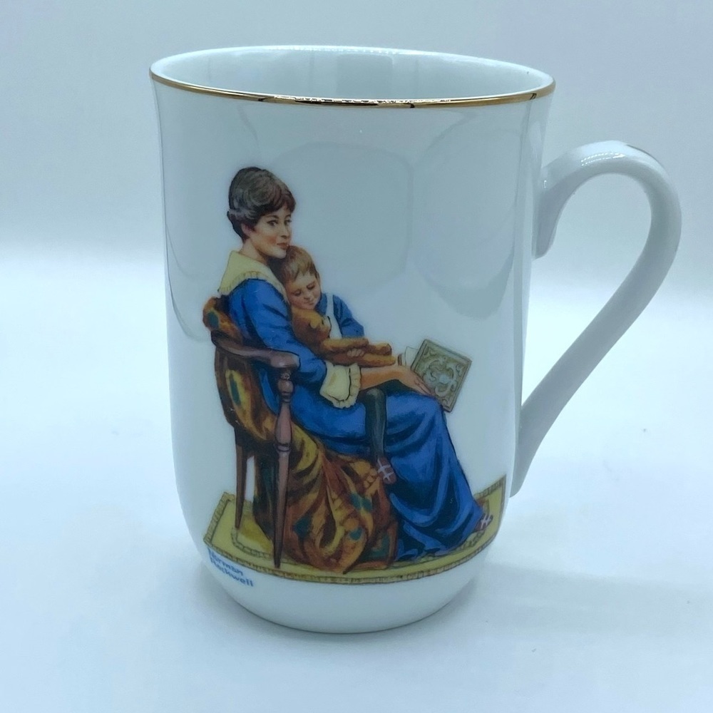 Antique Norman Rockwell Cups Set Bundle - Picture 3 of 7
